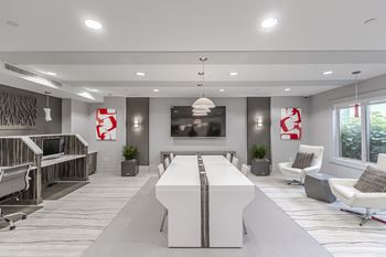 Conference center with charging stations